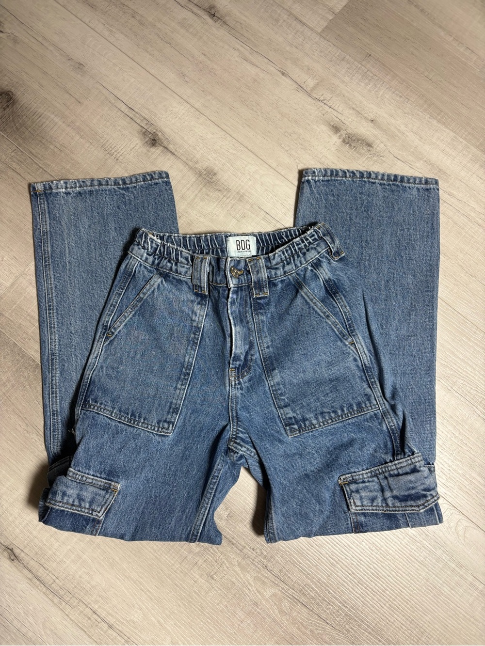 ⭐️SALE BDG Urban Outfitters Cargo Jeans Y2K Utility High Rise Straight Leg 25